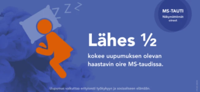 MS tauti näkymättömät oireet uupumus fatiikki